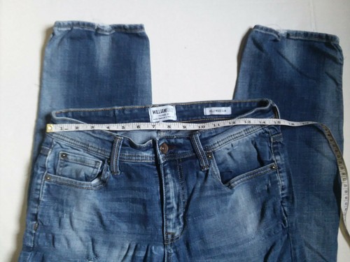 William Rast Hollywood Slim Taper Light Blue Jeans Denim Ripped Distressed 30x31 - Picture 7 of 12