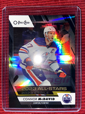 2023-24 OPC O-PEE-CHEE HOCKEY CONNOR McDAVID BLACK RAINBOW FOIL #084/100 #501