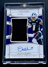 Jalen Tolbert Rookie 2022 Panini National Treasures RC #80 RPA Patch Auto #/99