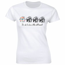 It  s Ok To Be A Little Different Elephant T-Shirt for Women