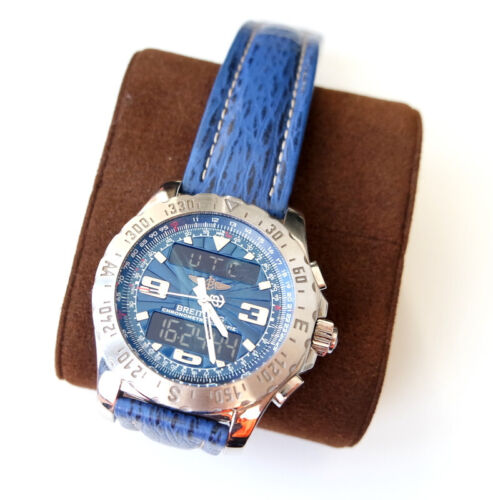 BREITLING AIRWOLF Blue FACE S/S STRAP A78363 44MM BOX - 第 1/10 張圖片