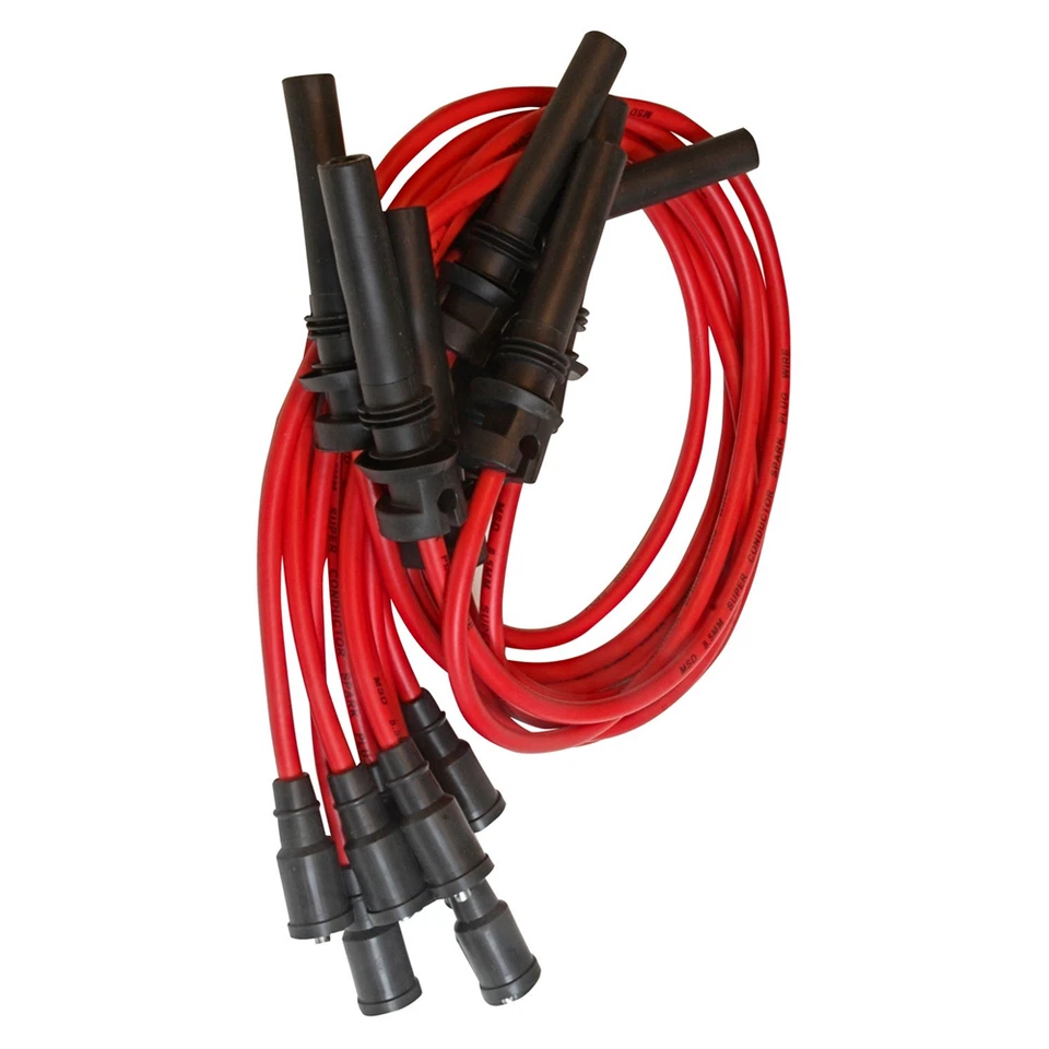 Juego de cables de bujía súper conductor MSD 8,5 mm para motores Dodge Hemi 03-05 5,7 L Foto 2 de 4