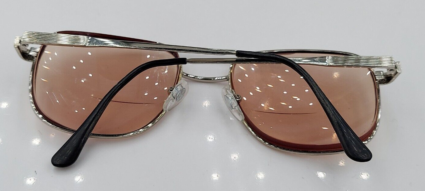 Vintage LC Basic Silver Pilot Metal Sunglasses Ho… - image 7