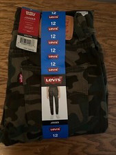 Levis Youth Camo Jogger Pants Stretch Slim- Elastic cuff-Size 12