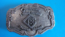 Sanchez International Belt Buckle 1984 " Construction  Mining Services " Denver