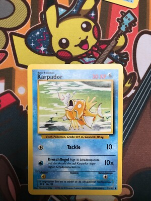 Karpador 35/102 Base Set deutsch Pokemon Karten NM