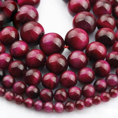 Rose Tigerauge Perlen Runde Kugel gems,1 Strang(39~40cm) 4mm 6mm 8mm 10mm 12mm