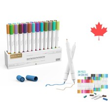 Premium Dual Tip Pens for Cricut Joy - 36 Pack - Fine Point - Multiple Colors