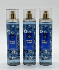 Bath  Body Works Denim  Daisies Fine Fragrance Mist Set of 3