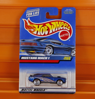 Hot Wheels - 1999 - Mustang Mach 1 - Blue Card Collector #1105 *** Longcard ***