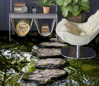 3D Grass Stone SKE1296 Floor Wall Paper Wall Print Decal Wall Deco Bea