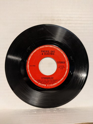 #ad 45 Pacific Gas amp; Electric: quot;Stagolee Are you readyquot; 1970 G $6.22