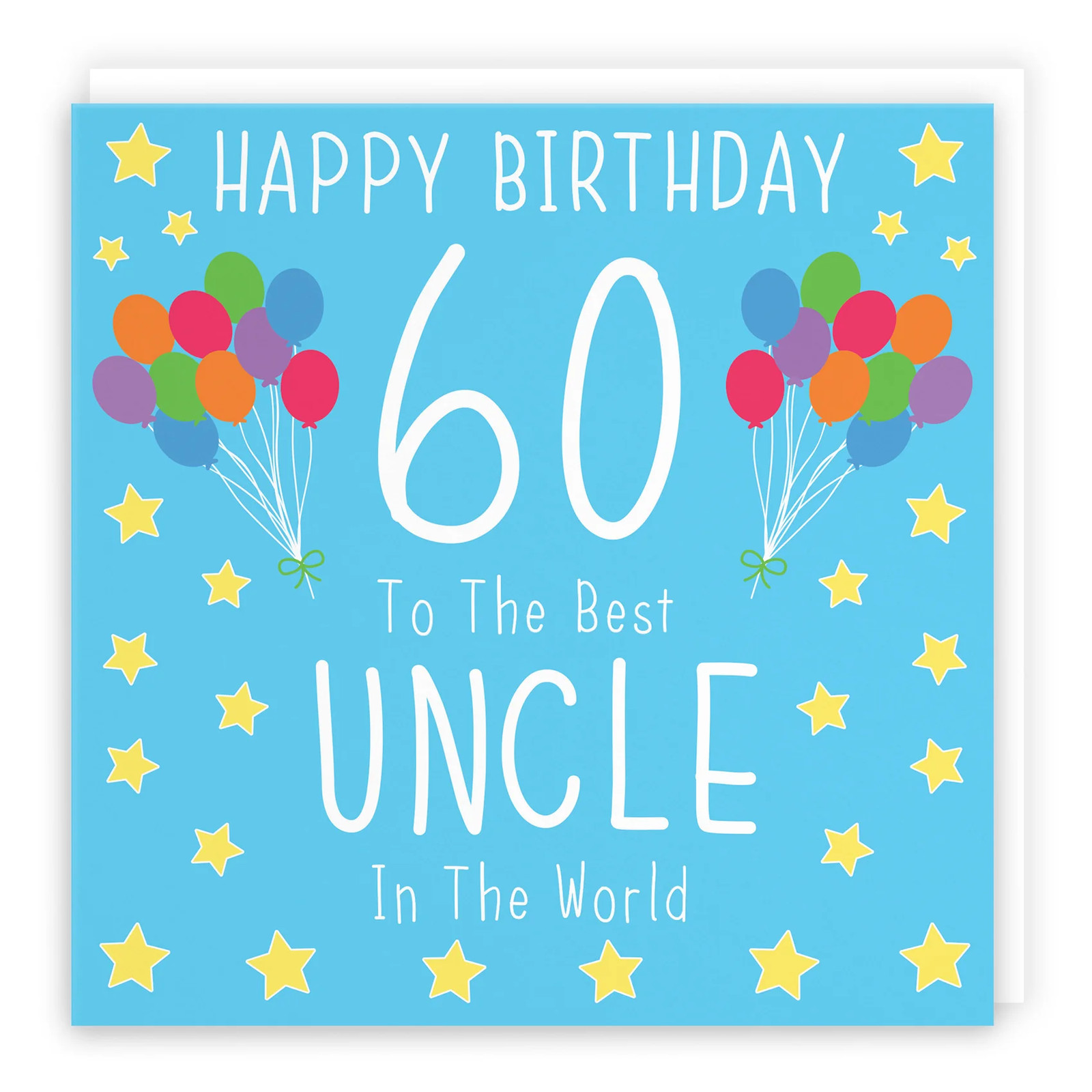 60th Uncle Birthday Card Iconic