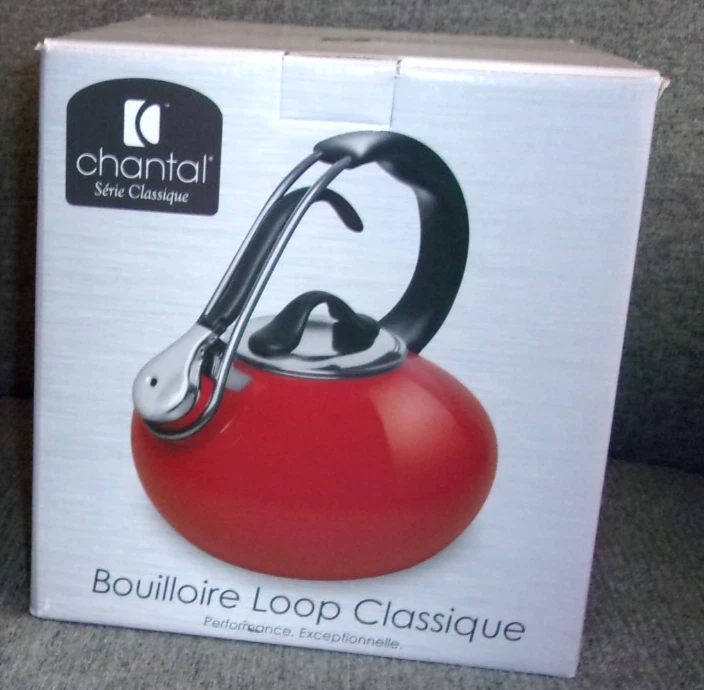 Chantal Classic Loop 1.8 Qt Stainless Steel Stovetop Whistling Water Teakettle
