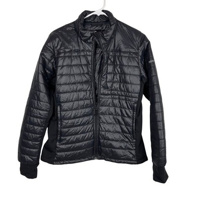 Didriksons Swedish Campo Black Padded Jacket Coat Men s 42 Sweden Thermore