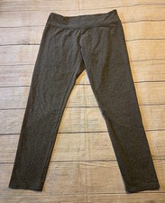 Aerie Chill. Play. Move. Women's Gray Solid Ankle Mid Rise Yoga Leggings L 3