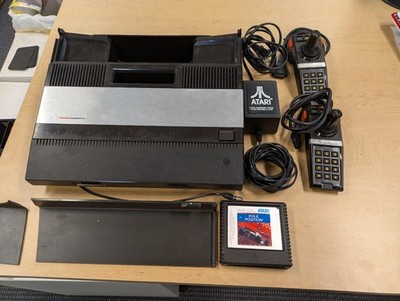 Atari 5200 2-Port Console with 2 Joystick & Game Tested Working with RF Adapter