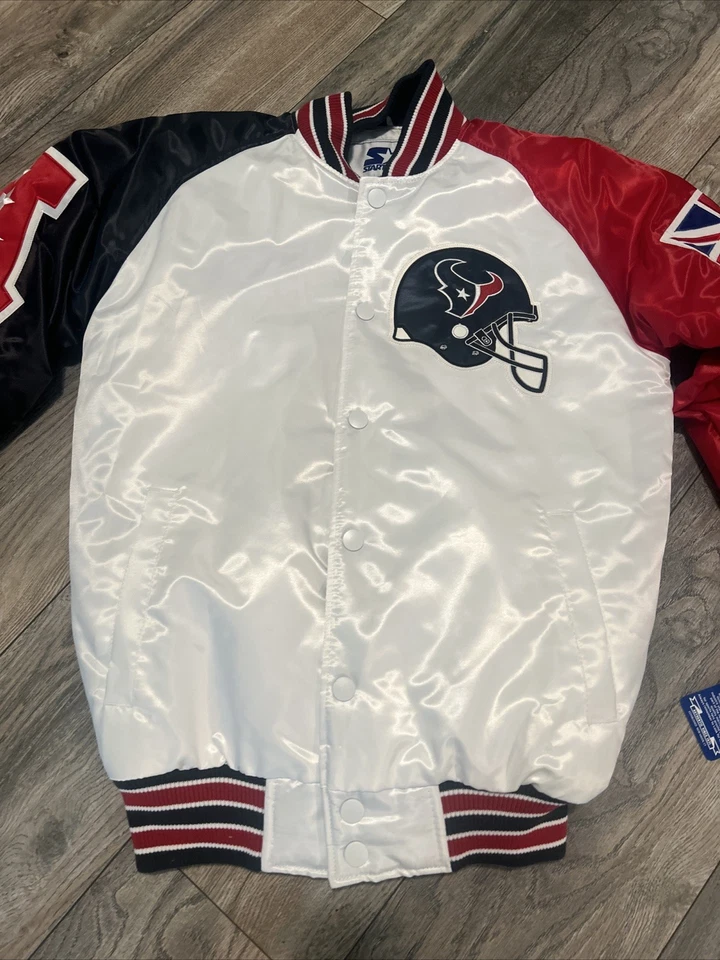 Nwt’s Starter Houston Texans Satin Jacket Men’s S Brian Begley Key to London - Image 4 of 4