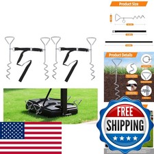 2 Set Stufool Basketball Goal Anchor Adjustable Straps for Basketball Hoop