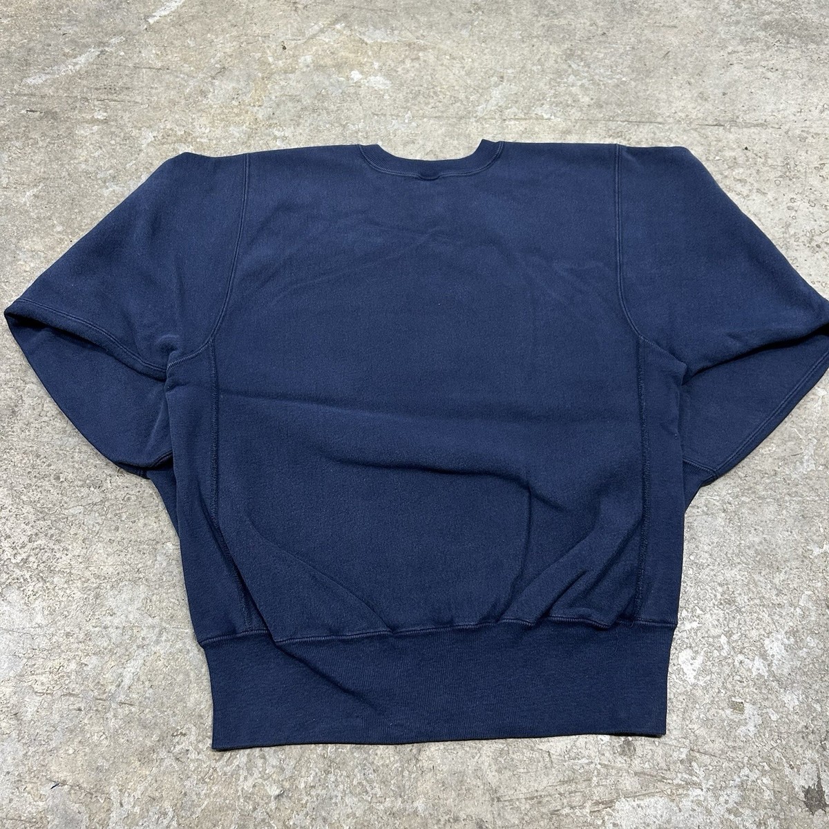 Vintage Champion Sweatshirt Adult Large Navy Blue 80s Reverse