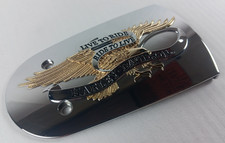 HARLEY DAVIDSON GENUINE 3-D GOLD EAGLE LIVE TO RIDE OVAL AIR CLEANER TRIM