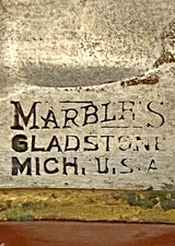 MARBLE'S Gladstone MI VTG Pre-WW2 5-in blade IDEAL Hunting Knife Original Sheath