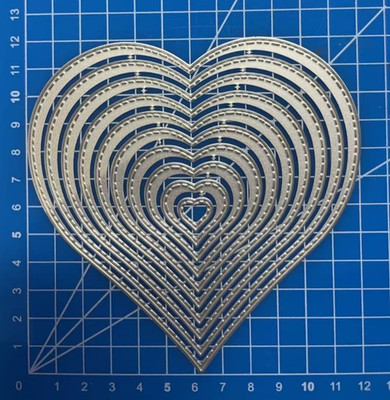 10 Stück Herz Set Stanzen Stanzen Prägeschablone Karten basteln Papier Basteln Foto DIY
