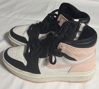 Size 9 - Air Jordan 1 Elevate High Atmosphere Women s Shoes Pink Black and White