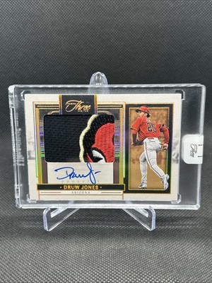 2024 Panini Three and Two Prospect Jersey Autographs Druw Jones #PJA-DJ /10