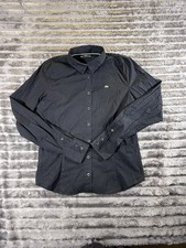 Camicia Lacoste Donna Nera Taglia 42 Cotone Stretch Slim Fit Originale