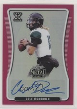 2020 Leaf Metal Draft Pink Rainbow 15/20 Cole McDonald #BA-CM1 Auto 9r9