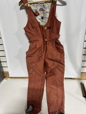 VTG 90s Head Snow Ski Pant Bib Overall Jumpsuit Size Large  63/80Red Hong Kong