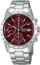 SEIKO SEIKO SPIRIT SBTQ045 Chronograph Men's Watch 10 BAR Red New in Box