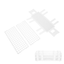 A-Test Tube Stand Detachable Test Tube Rack For Scientific Experiments For 13mm