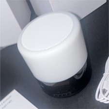 Bluetooth Speaker Night Light, USB Powered, White/Black, Bedroom