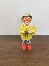 Vintage Wind Up Clown Playing Cymbals 