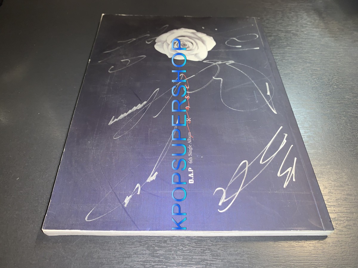 B.A.P 6th Single Album Rose Autographed Signed CD Good Promo