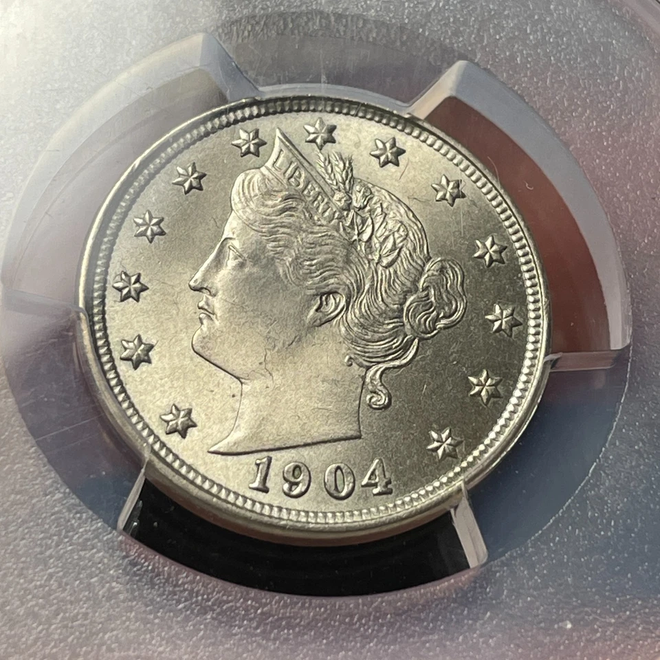 1904 PCGS MS66 CAC Liberty V Nickel Gem BU High Grade Beauty! PQ+ - Image 4 of 4