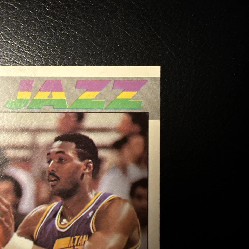 1987-88 Fleer 68 Karl Malone Jazz NM - Nice!! - Image 3 of 4