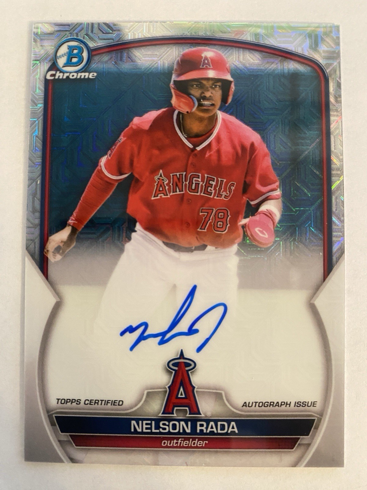 2023 Bowman - Chrome Prospect Mega Box Autographs Nelson Rada #BMA-NR (AU, RC)