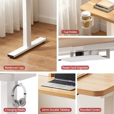 Artiss Electric Standing Desk Height Adjustable Sit Stand Desk Home Office — image 8