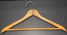 Vintage CRAWFORD CLOTHES Wooden Hanger Ad Collectible Largest Chain In The East