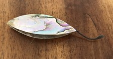 Ancien outil de couture/dentelle navette nacre victorienne en nacre