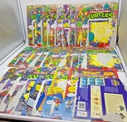 Vtg TMNT Card Backs & File Cards Lot  26 Teenage Mutant Ninja Turtles Playmates