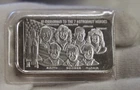 Challengers Space Memoriam Astronaut Heroes 1oz .999 Silver Art Bar