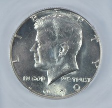 1970-D Kennedy Half Dollar MS66 ICG
