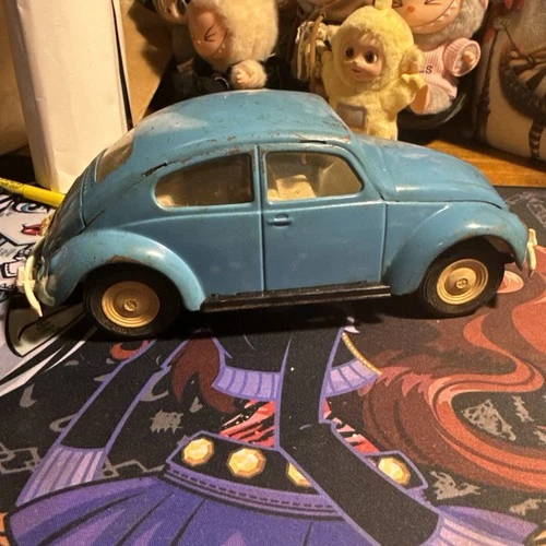 Vintage Tonka VW Volkswagen Blue Beetle Bug #52680 Pressed Metal Car 1960’s