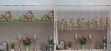 Easter Voile Kitchen cafe Net Curtain multiple sizes Ready made UK