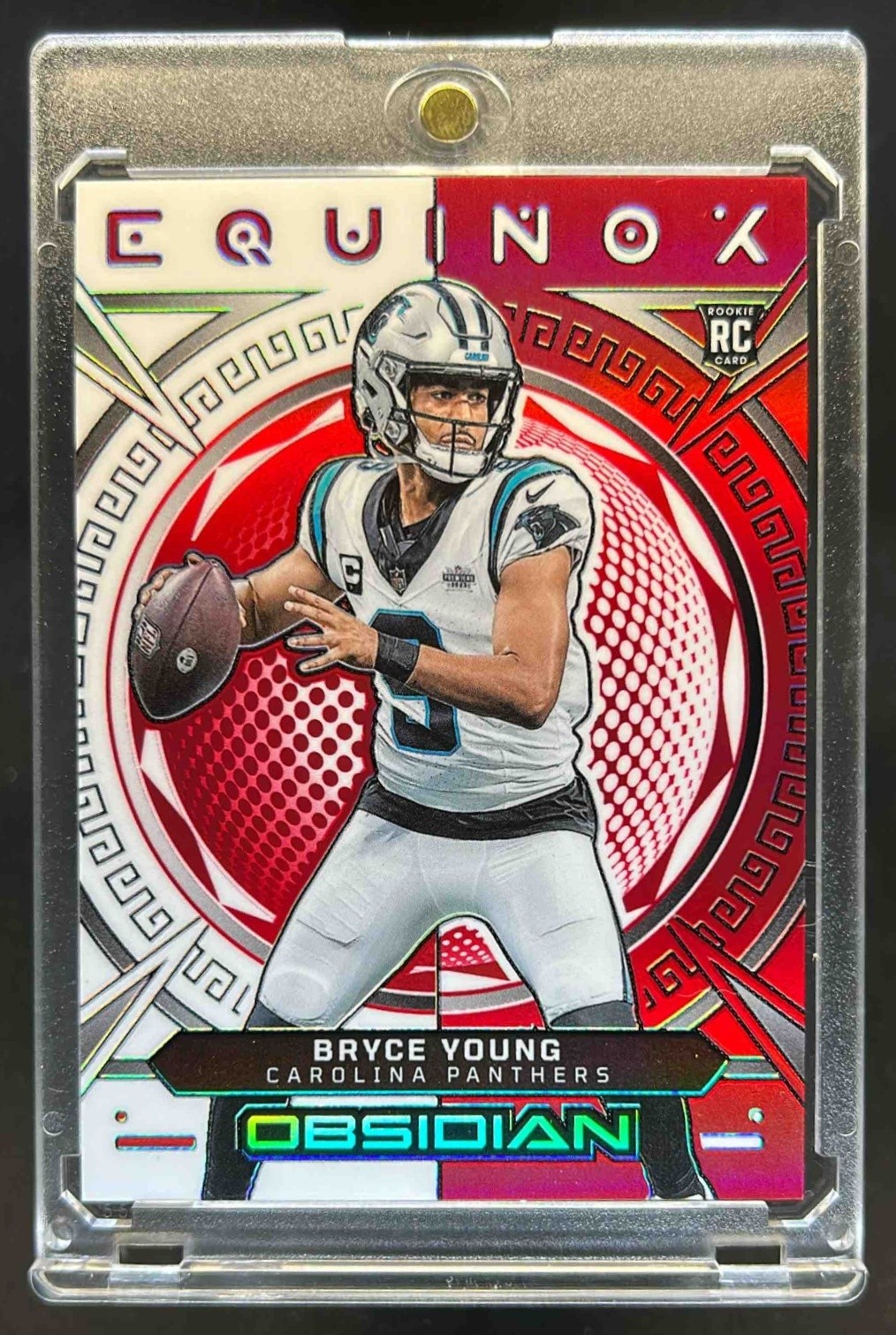 2023 Obsidian Bryce Young Equinox RC Asia Electric Etch Red Flood #4 Panthers
