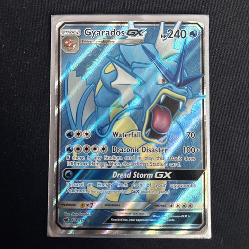 Pokemon TCG Gyarados GX 101/111 SM Crimson Invasion Ultra Rare Full Art Holo